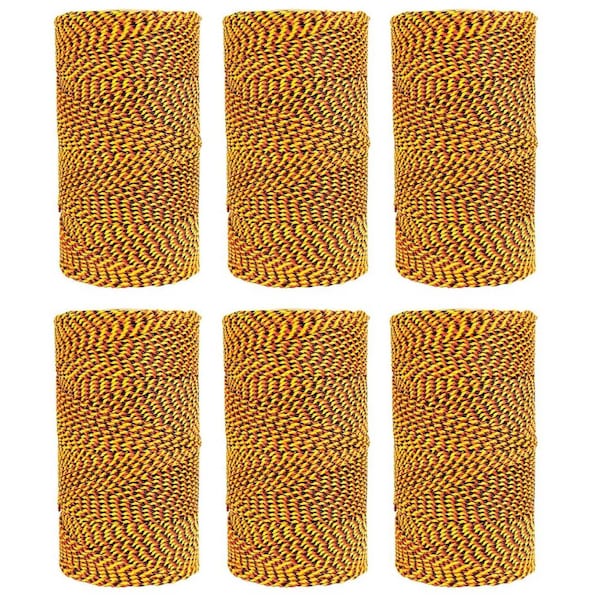 Kraft Tool Co. RO689 685 ft. Super Tough Bonded Braided Nylon Line Orange, Black and Gold, 6PK RO689-6 - main